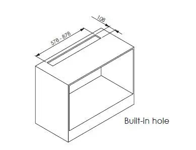 Award N-Bench 60cm Rear Riser Downdraft Rangehood  Rangehoods