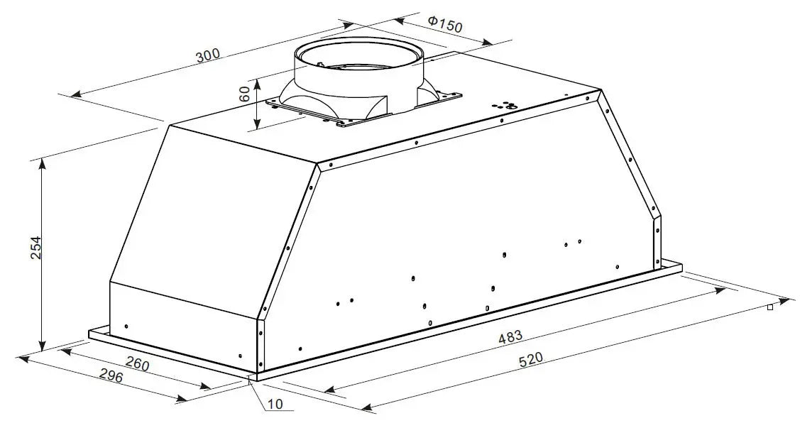 Award PPS6012 52cm Powerpack  Rangehoods