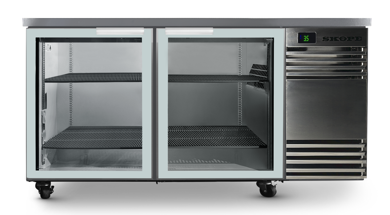 SKOPE BackBar CounterLine 2 Door Fridge - Stainless, RH - CL.2.GSW product image