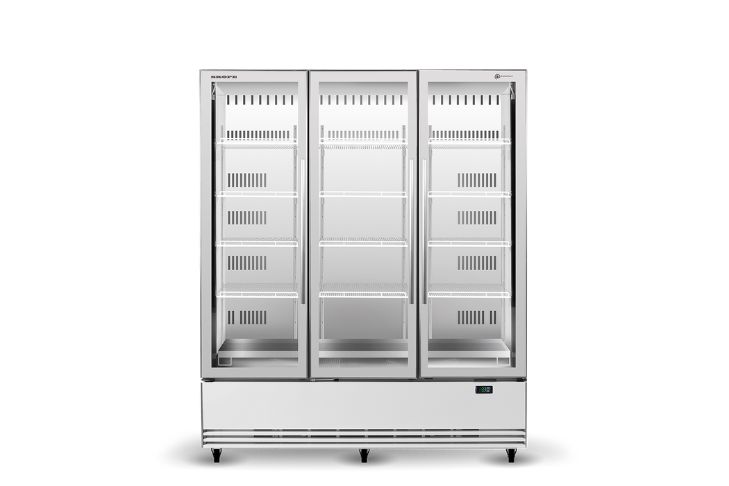 SKOPE ActiveCore 3 Door Display Fridge - White - BME1500N-A product image