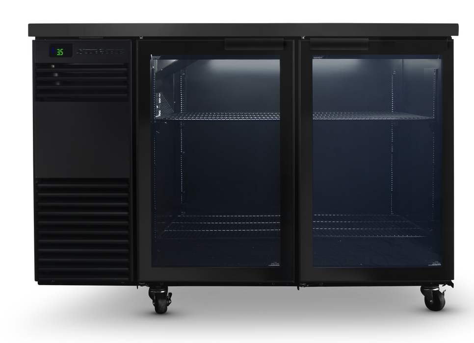 SKOPE BackBar 2 Door Fridge - Black, LH - BB.2.GSW product image