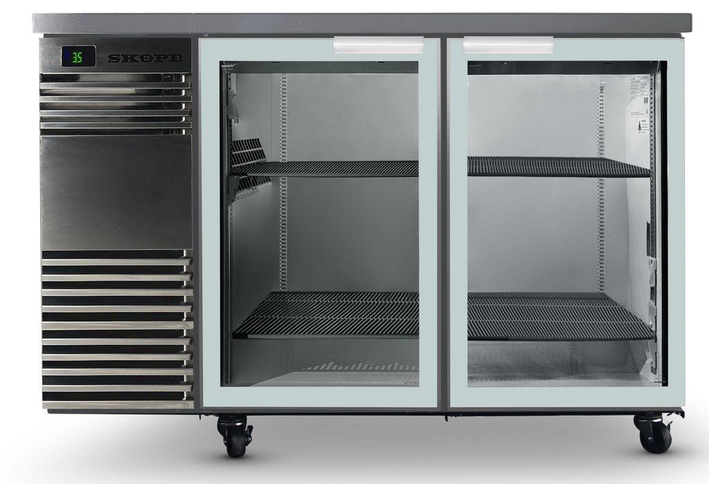 SKOPE BackBar 2 Door Fridge - Stainless, LH - BB.2.GSW product image