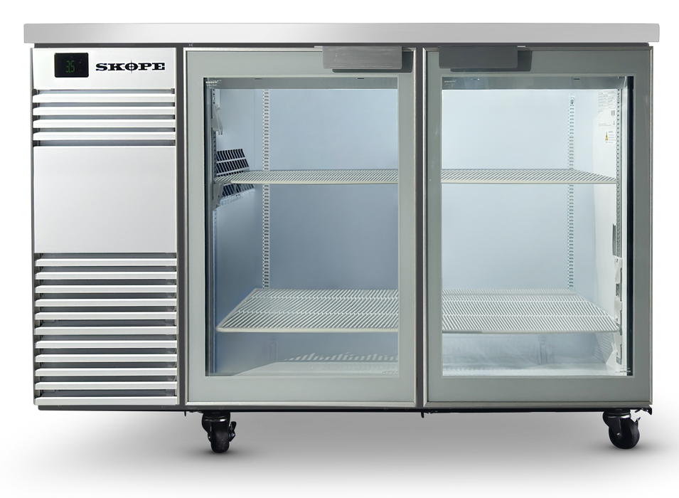 SKOPE BackBar 2 Door Fridge - White, LH - BB.2.GSW product image