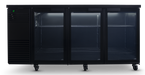 SKOPE BackBar 3 Door Fridge - Black, LH - BB.3.GSW product image