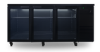 SKOPE BackBar 3 Door Fridge - Black, RH - BB.3.GSW product image