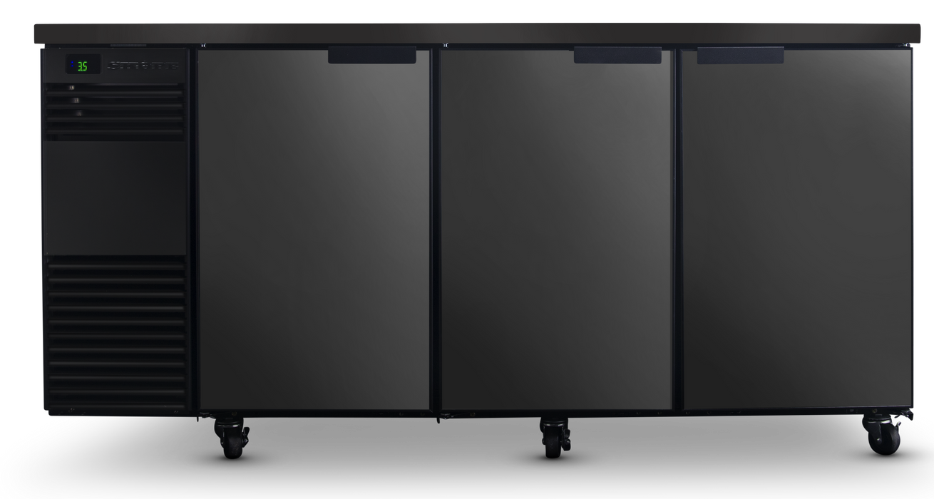 SKOPE BackBar 3 Door Fridge - Black, LH - BB.3.SSW product image