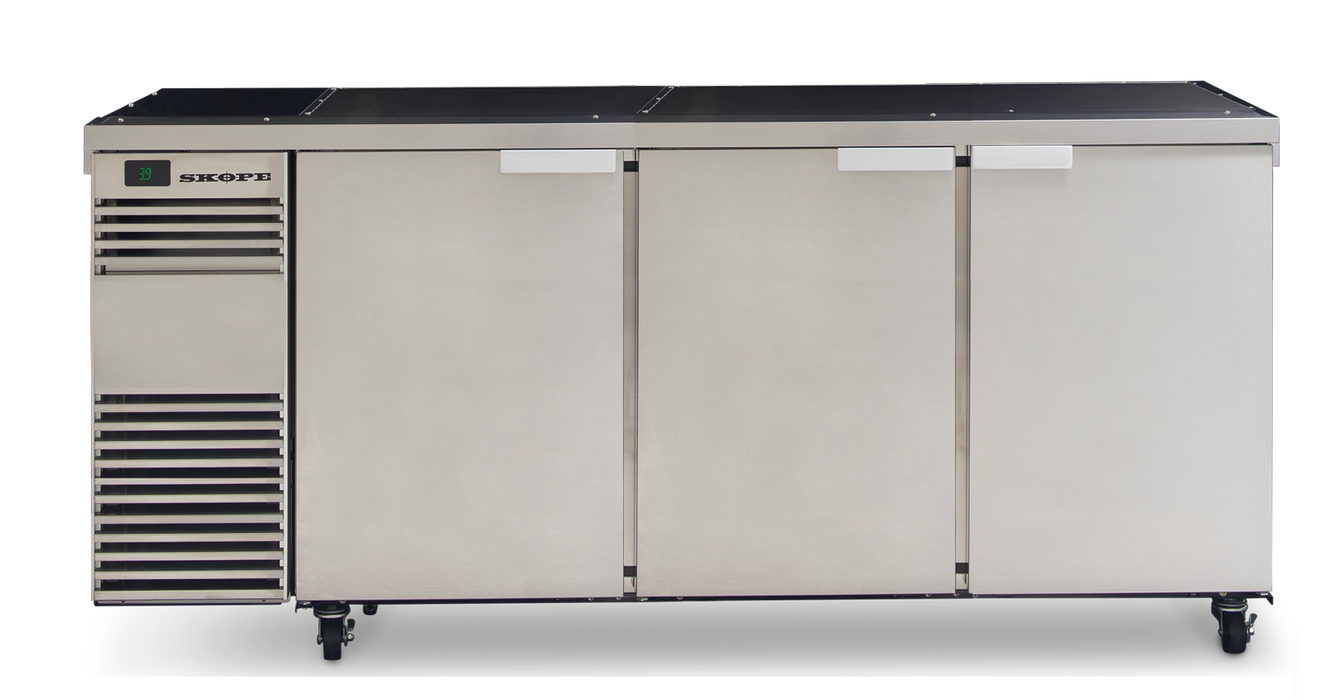 SKOPE BackBar 3 Door Fridge - Stainless, LH - BB.3.SSW product image