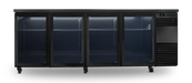 SKOPE BackBar 4 Door Fridge - Black, RH - BB.4.GSL product image