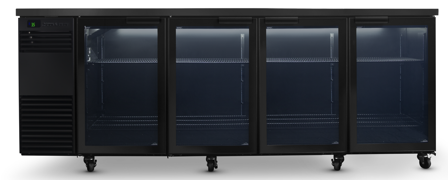 SKOPE BackBar 4 Door Fridge - Black, LH, Remote - BB.4.GSW.r product image