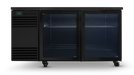 SKOPE BackBar CounterLine 2 Door Fridge - Black, LH - CL.2.GSW.T product image
