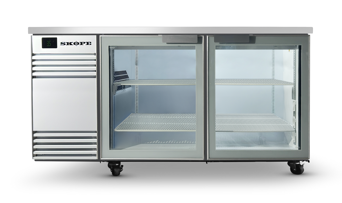 SKOPE BackBar CounterLine 2 Door Fridge - White, LH - CL.2.GSW product image