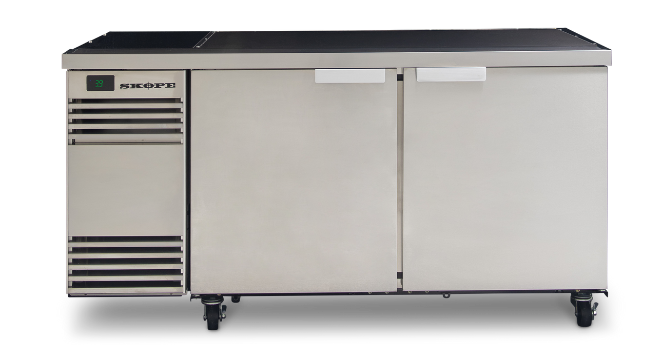 SKOPE BackBar CounterLine 2 Door Fridge - Stainless, LH - CL.2.SSW product image