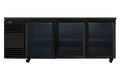 SKOPE BackBar CounterLine 3 Door Fridge - Black, LH - CL.3.GSL product image