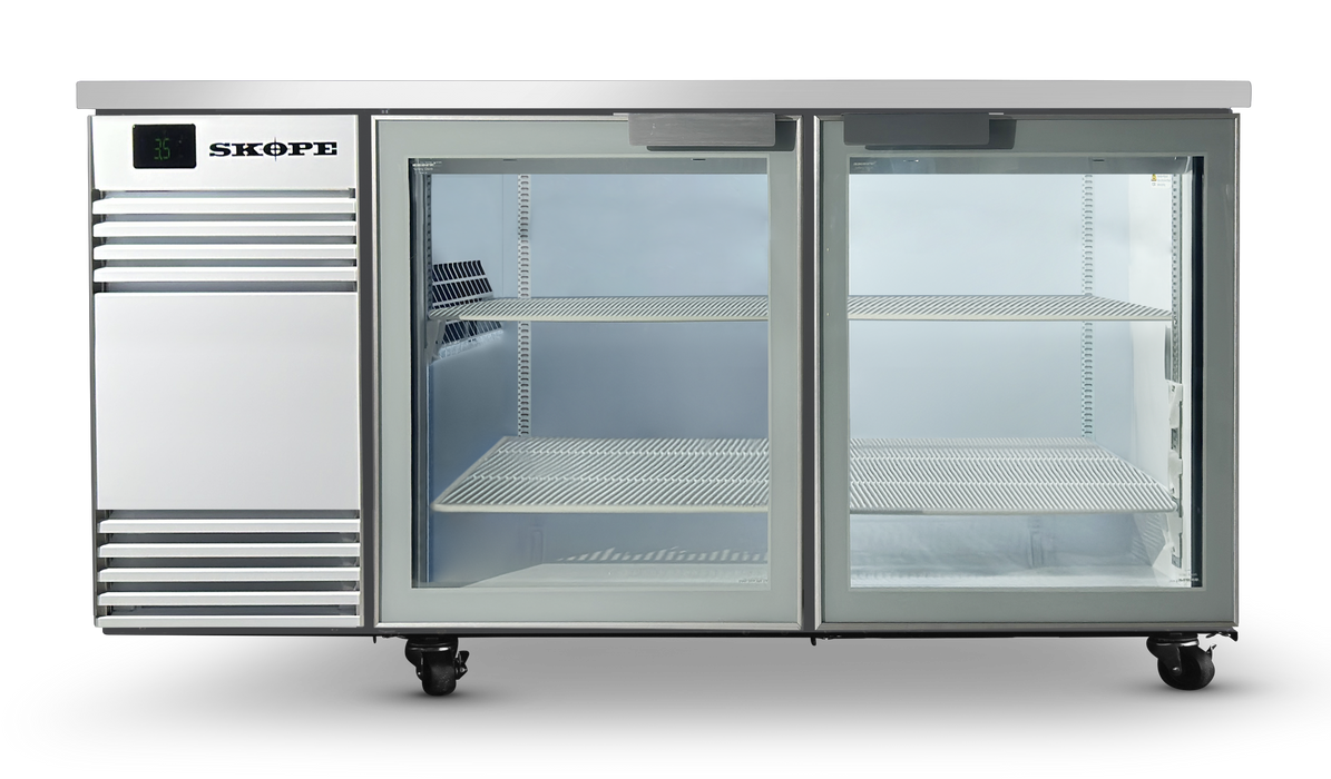 SKOPE BackBar SlimLine 2 Door Fridge - White, LH - SL.2.GSW product image
