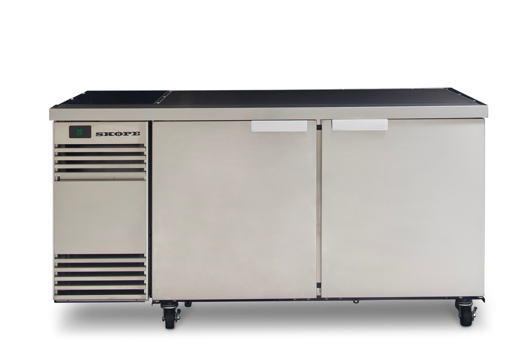 SKOPE BackBar SlimLine 2 Door Fridge - Stainless, LH - SL.2.SSW product image