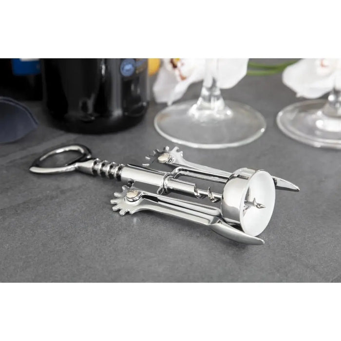 Beaumont Winged Bottle Opener & Corkscrew  Bar Tools