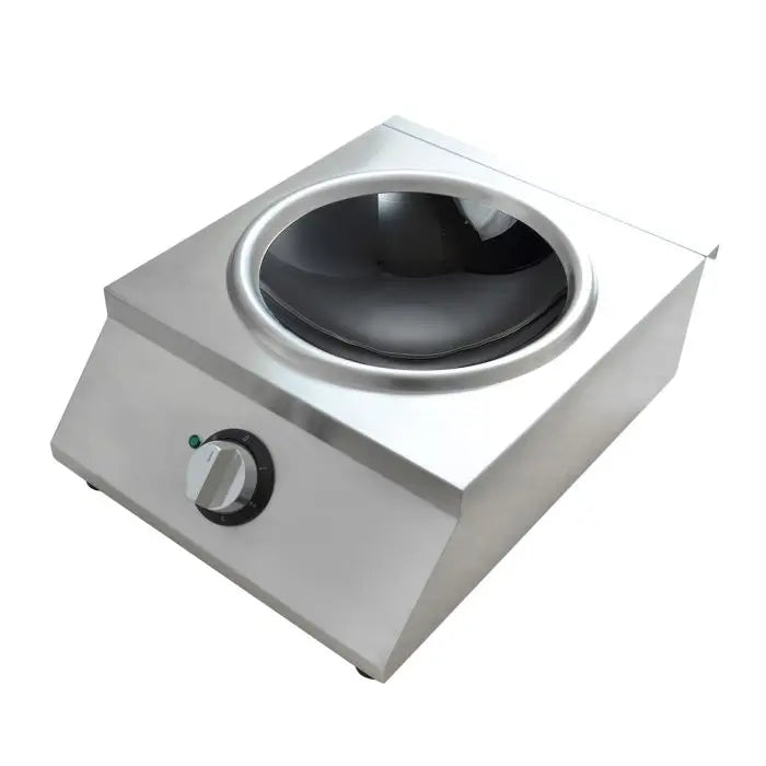 Benchstar Ceramic Induction Wok with Stainless Steel Body – IW500  Induction Cooking