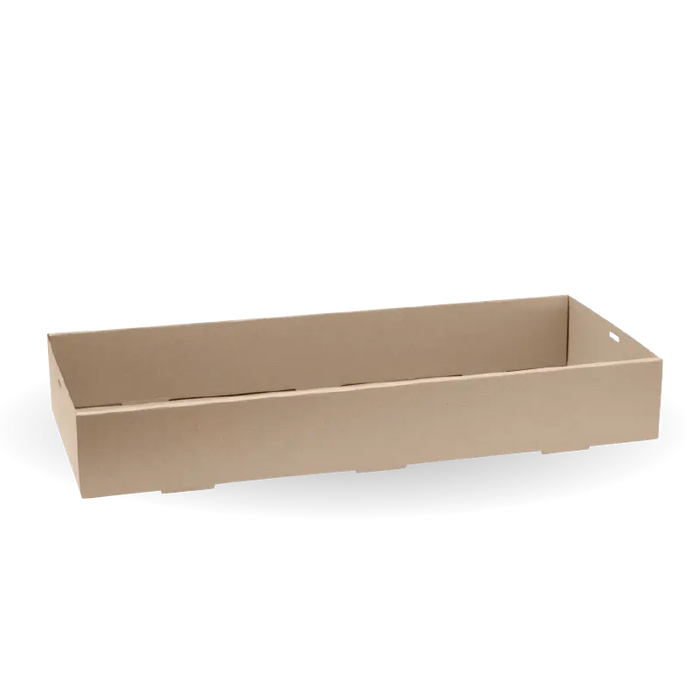BioPak BioBoard Catering Trays – Large BioBoard Catering Tray Base – carton of 50