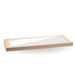 BioPak BioBoard Catering Window Lids – Large BioBoard Catering Tray PLA Window Lid – carton of 50