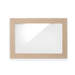 BioPak BioBoard Catering Window Lids – Medium BioBoard Catering Tray PLA Window Lid – carton of 100