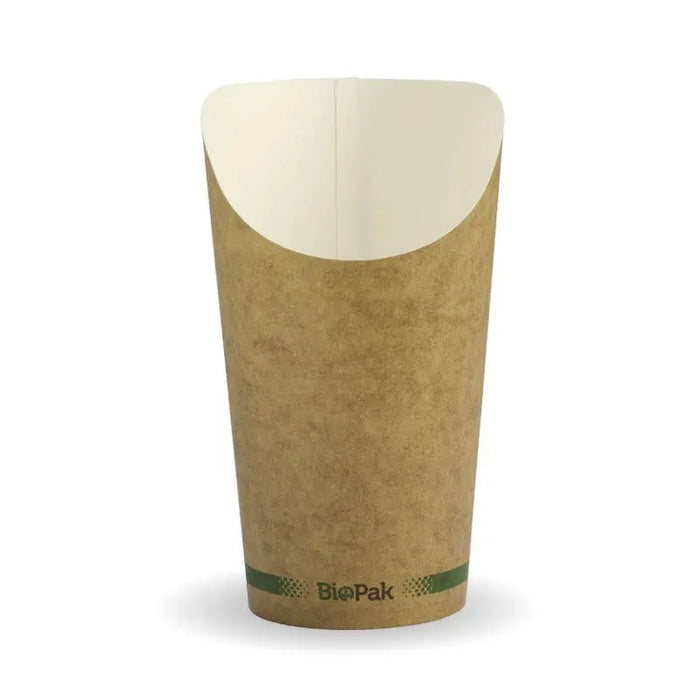 BioPak BioBoard Chip Cups – Medium Paper Chip