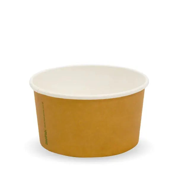 BioPak BioBoard- FSC Kraft Paper Ice Cream BioCup  Takeaway Containers