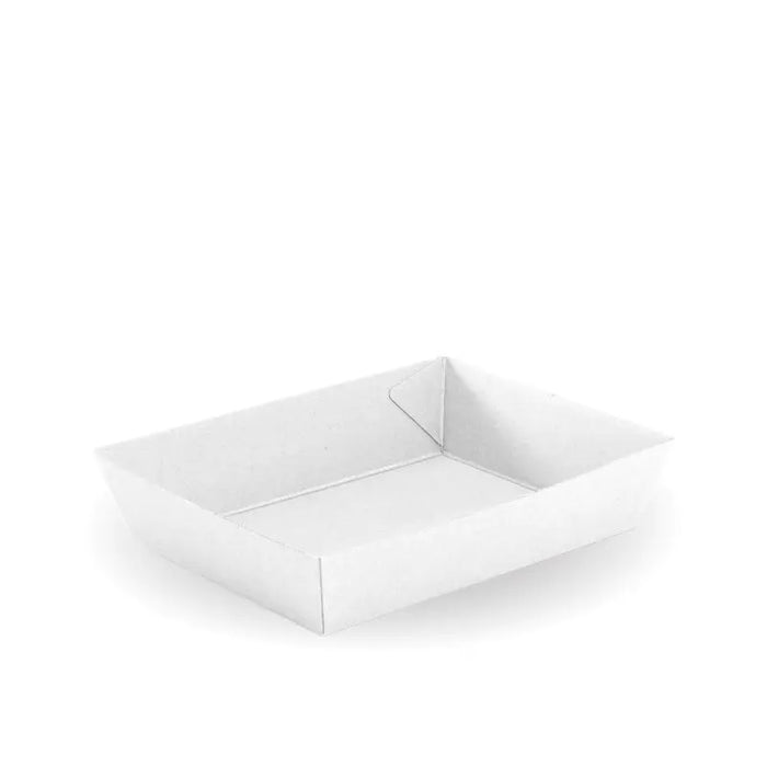 BioPak BioBoard Fluted Food Trays – BioBoard White Tray #3