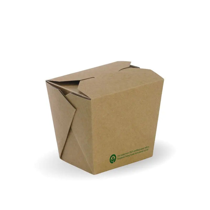 BioPak BioBoard Noodle Boxes – 480ml - 16oz BioBoard Noodle Box