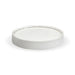 BioPak BioBoard Paper Soup Bowl Lids – 250ml - 8oz White Paper BioBowl Lid