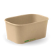 BioPak BioBoard Rectangular Container Bases – 1,000ml Kraft BioBoard Takeaway Base – carton of 300