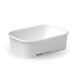 BioPak BioBoard Rectangular Container Bases – 650ml White BioBoard Takeaway Base – carton of 300