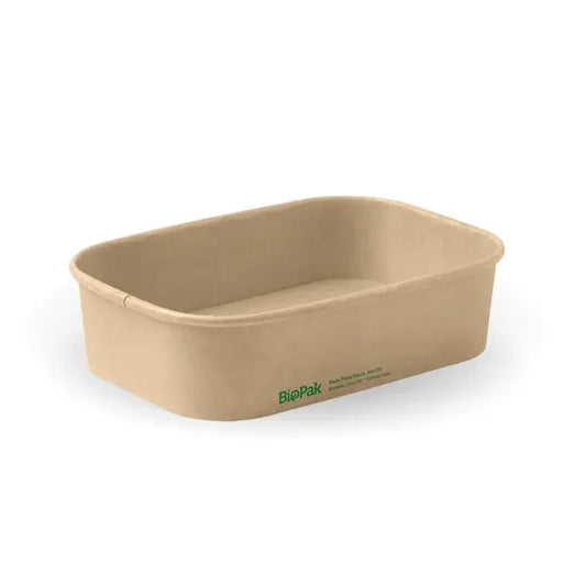 BioPak BioBoard- Rectangular Plant Fibre Takeaway Base  Takeaway Containers