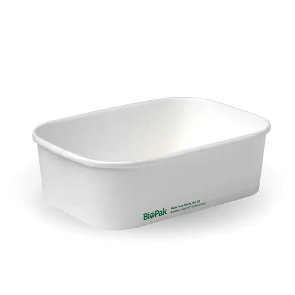 BioPak BioBoard- Rectangular Plant Fibre Takeaway Base  Takeaway Containers