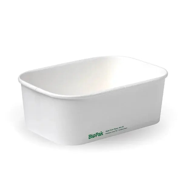 BioPak BioBoard- Rectangular Plant Fibre Takeaway Base  Takeaway Containers