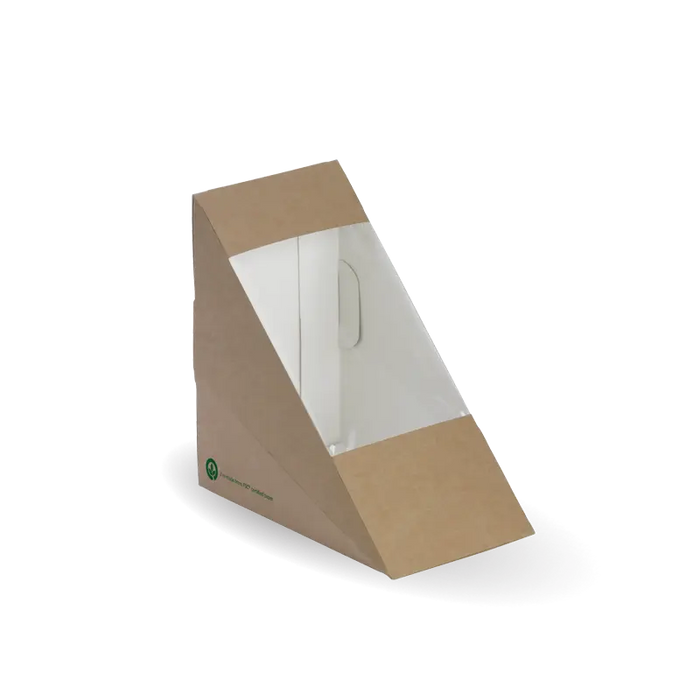 BioPak BioBoard Sandwich & Wrap Wedges – Medium BioBoard Sandwich Wedge