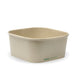 BioPak BioBoard Square Container Bases – 1,400ml Kraft BioBoard Square Takeaway Base