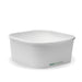 BioPak BioBoard Square Container Bases – 1,400ml White BioBoard Square Takeaway Base