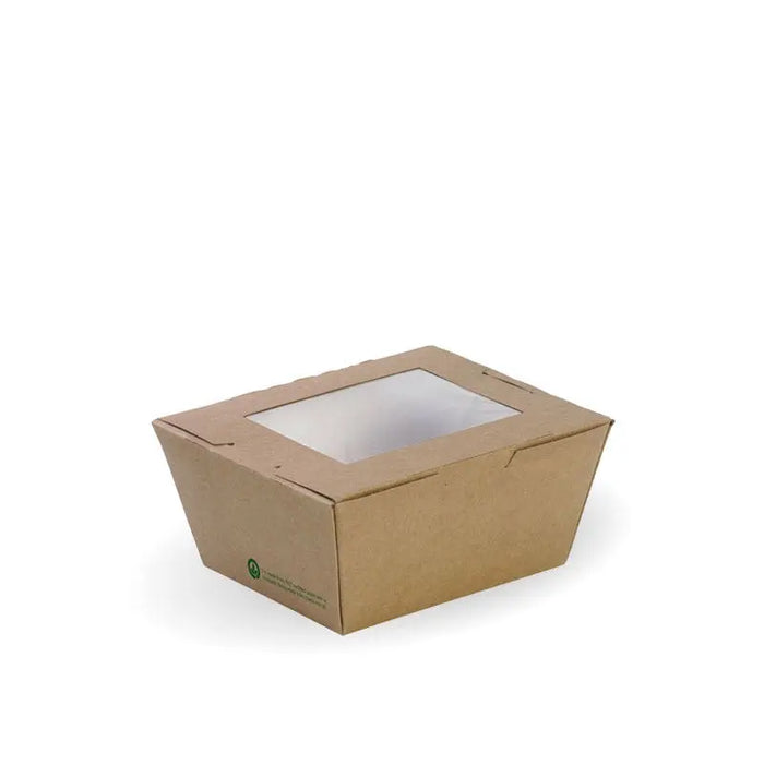 BioPak BioBoard Window Lunch Boxes – Small BioBoard Lunch Box With Window