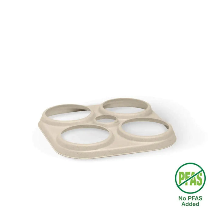 BioPak BioCane Beer Ring Holders – 4-Pack Plant Fibre Beer Ring Holder