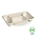 BioPak BioCane Compartment Container Bases – 4-Compartment Natural Plant Fibre Takeaway Base – carton of 300