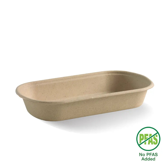BioPak BioCane Compartment Trays – 750ml Plant Fibre Tray – carton of 500