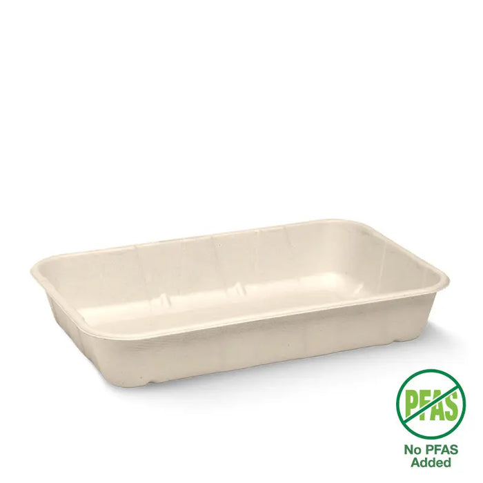 BioPak BioCane Produce Trays – 1kg Plant Fibre Produce Tray – carton of 500