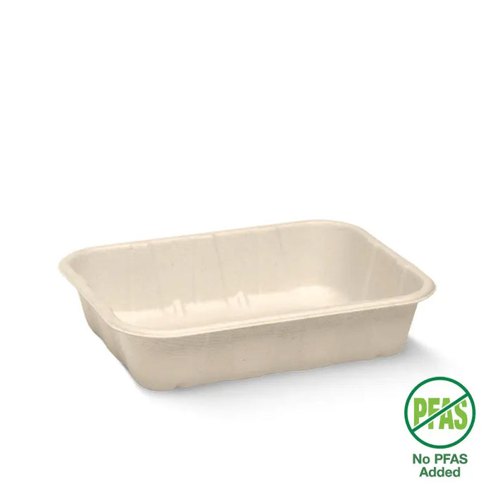 BioPak BioCane Produce Trays – 500g Plant Fibre Produce Tray – carton of 500