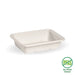 BioPak BioCane Rectangular Container Bases – 500ml White Plant Fibre Takeaway Base – carton of 500