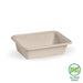 BioPak BioCane Rectangular Container Bases – 600ml Natural Plant Fibre Takeaway Base – carton of 500