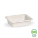 BioPak BioCane Rectangular Container Bases – 600ml White Plant Fibre Takeaway Base – carton of 500
