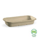 BioPak BioCane Rectangular Container Bases – 750ml Natural Plant Fibre Takeaway Base – carton of 500