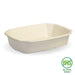 BioPak BioCane Rectangular Container Bases – 950ml Natural Plant Fibre Octa Takeaway Base – carton of 400
