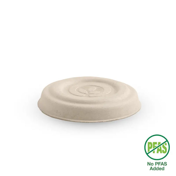 BioPak BioCane Sauce Cup Lids – 30ml Natural Plant Fibre Sauce  Lid – carton of 1,000