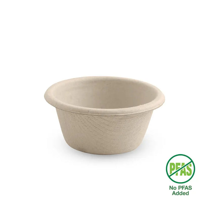 BioPak BioCane Sauce Cups – 30ml Natural Plant Fibre Sauce – carton of 1,000